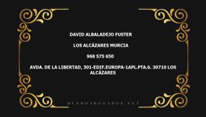 abogado David Albaladejo Fuster en la localidad de Los Alcázares