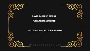 abogado David Cabrero Sierra en la localidad de Fuenlabrada