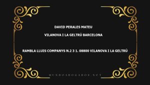 abogado David Perales Mateu en la localidad de Vilanova i la Geltrú