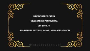 abogado David Torres Padin en la localidad de Villagarcia