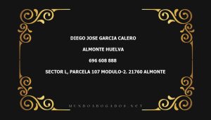 abogado Diego Jose Garcia Calero en la localidad de Almonte