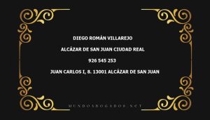 abogado Diego Román Villarejo en la localidad de Alcázar de San Juan