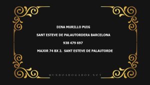 abogado Dina Murillo Puig en la localidad de Sant Esteve de Palautordera