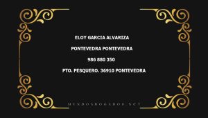 abogado Eloy Garcia Alvariza en la localidad de Pontevedra