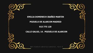 abogado Emilia Domenech Ibañez-Martin en la localidad de Pozuelo de Alarcon