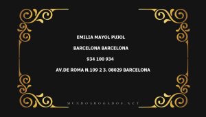 abogado Emilia Mayol Pujol en la localidad de Barcelona