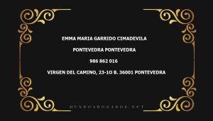 abogado Emma Maria Garrido Cimadevila en la localidad de Pontevedra