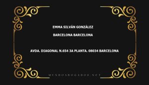 abogado Emma Silván González en la localidad de Barcelona