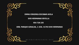 abogado Emma Virginia Escobar Avila en la localidad de Dos Hermanas