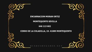 abogado Encarnacion Moran Ortiz en la localidad de Montequinto