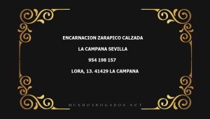 abogado Encarnacion Zarapico Calzada en la localidad de La Campana