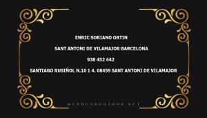 abogado Enric Soriano Ortin en la localidad de Sant Antoni de Vilamajor