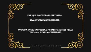 abogado Enrique Contreras Lopez-Brea en la localidad de Rivas Vaciamadrid