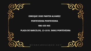 abogado Enrique Jose Pantin Alvarez en la localidad de Pontevedra