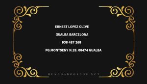 abogado Ernest Lopez Olive en la localidad de Gualba