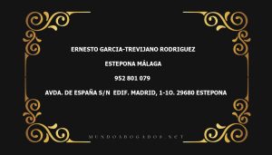 abogado Ernesto Garcia-Trevijano Rodriguez en la localidad de Estepona