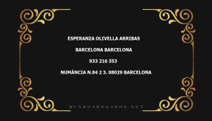 abogado Esperanza Olivella Arribas en la localidad de Barcelona