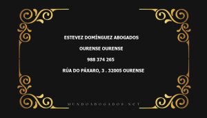 abogado Estevez Domínguez Abogados en la localidad de Ourense