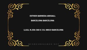 abogado Esther Barneda Aregall en la localidad de Barcelona