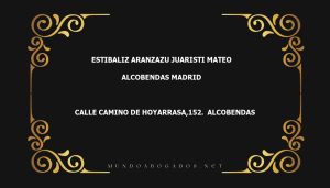 abogado Estibaliz Aranzazu Juaristi Mateo en la localidad de Alcobendas