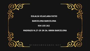 abogado Eulalia Vilaclara Fatjo en la localidad de Barcelona