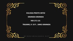 abogado Eulogia Prieto Ortiz en la localidad de Granada