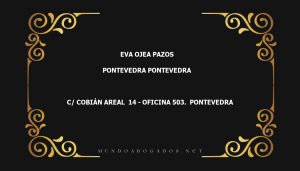 abogado Eva Ojea Pazos en la localidad de Pontevedra