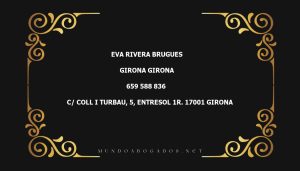 abogado Eva Rivera Brugues en la localidad de Girona