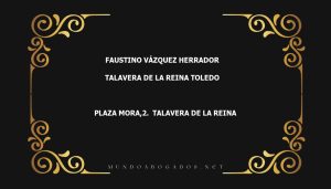 abogado Faustino Vázquez Herrador en la localidad de Talavera de la Reina