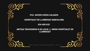 abogado Fco. Javier Ojeda Calzado en la localidad de Hospitalet de Llobregat