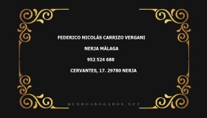 abogado Federico Nicolás Carrizo Vergani en la localidad de Nerja