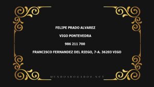 abogado Felipe Prado Alvarez en la localidad de Vigo