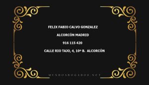 abogado Felix Fabio Calvo Gonzalez en la localidad de Alcorcón