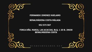 abogado Fernando Jimenez Huelamo en la localidad de Benalmádena Costa