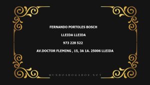 abogado Fernando Portoles Bosch en la localidad de Lleida