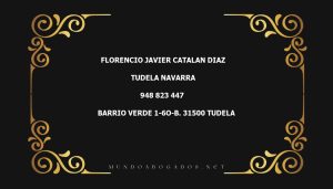 abogado Florencio Javier Catalan Diaz en la localidad de Tudela