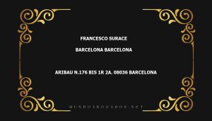 abogado Francesco Surace en la localidad de Barcelona