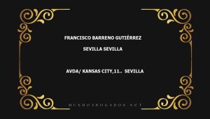 abogado Francisco Barreno Gutiérrez en la localidad de Sevilla