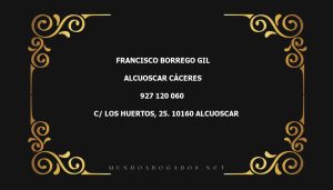 abogado Francisco Borrego Gil en la localidad de Alcuoscar