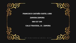 abogado Francisco Castaño-Justel Lobo en la localidad de Zamora