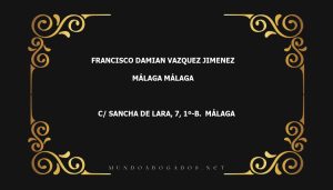 abogado Francisco Damian Vazquez Jimenez en la localidad de Málaga