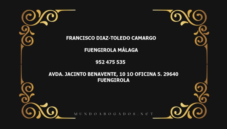 abogado Francisco Diaz-Toledo Camargo en la localidad de Fuengirola