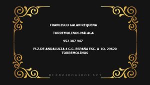 abogado Francisco Galan Requena en la localidad de Torremolinos