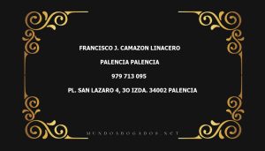 abogado Francisco J. Camazon Linacero en la localidad de Palencia