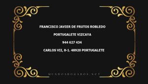 abogado Francisco Javier De Frutos Robledo en la localidad de Portugalete