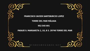 abogado Francisco Javier Santiburcio Lopez en la localidad de Torre del Mar