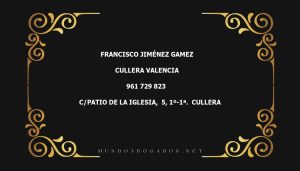 abogado Francisco Jiménez Gamez en la localidad de Cullera