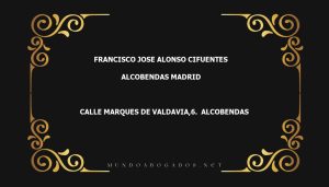 abogado Francisco Jose Alonso Cifuentes en la localidad de Alcobendas