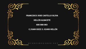 abogado Francisco Jose Castillo Oliva en la localidad de Hellín