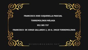 abogado Francisco Jose Cuquerella Pascual en la localidad de Torremolinos